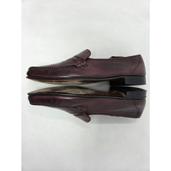 BALLY MADE IN SWITZERLAND MEN’S BROWN LEATHER BARNES DRESS LOAFERS US SIZE 12 M main image 5